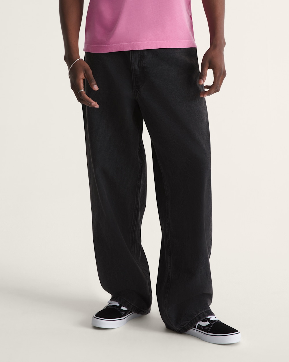Check-5 Baggy Denim Pants