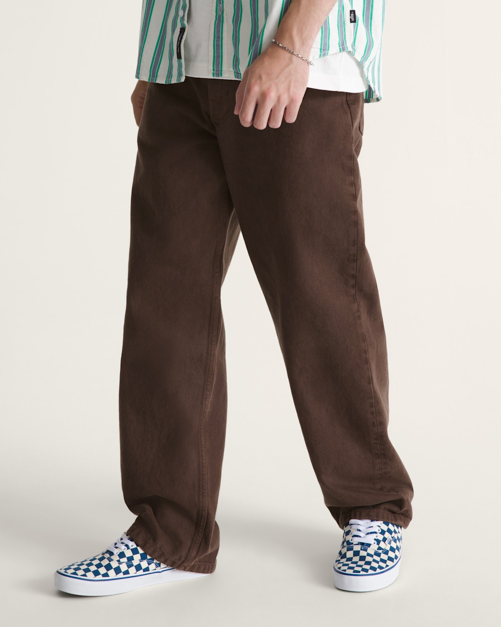 Check-5 Loose Denim Pants