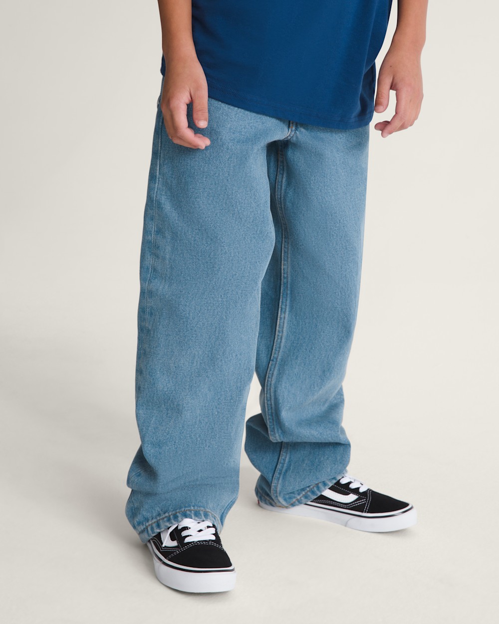 Kids Check-5 Loose Denim Pants - Image 4