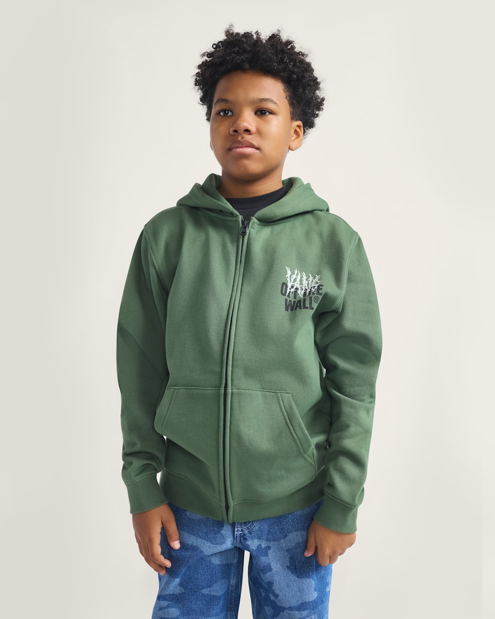 Kids Metal Wall Zip Hoodie - Image 2