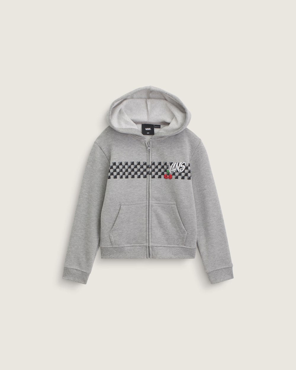 Little Kids Checker Cherries Pullover Hoodie