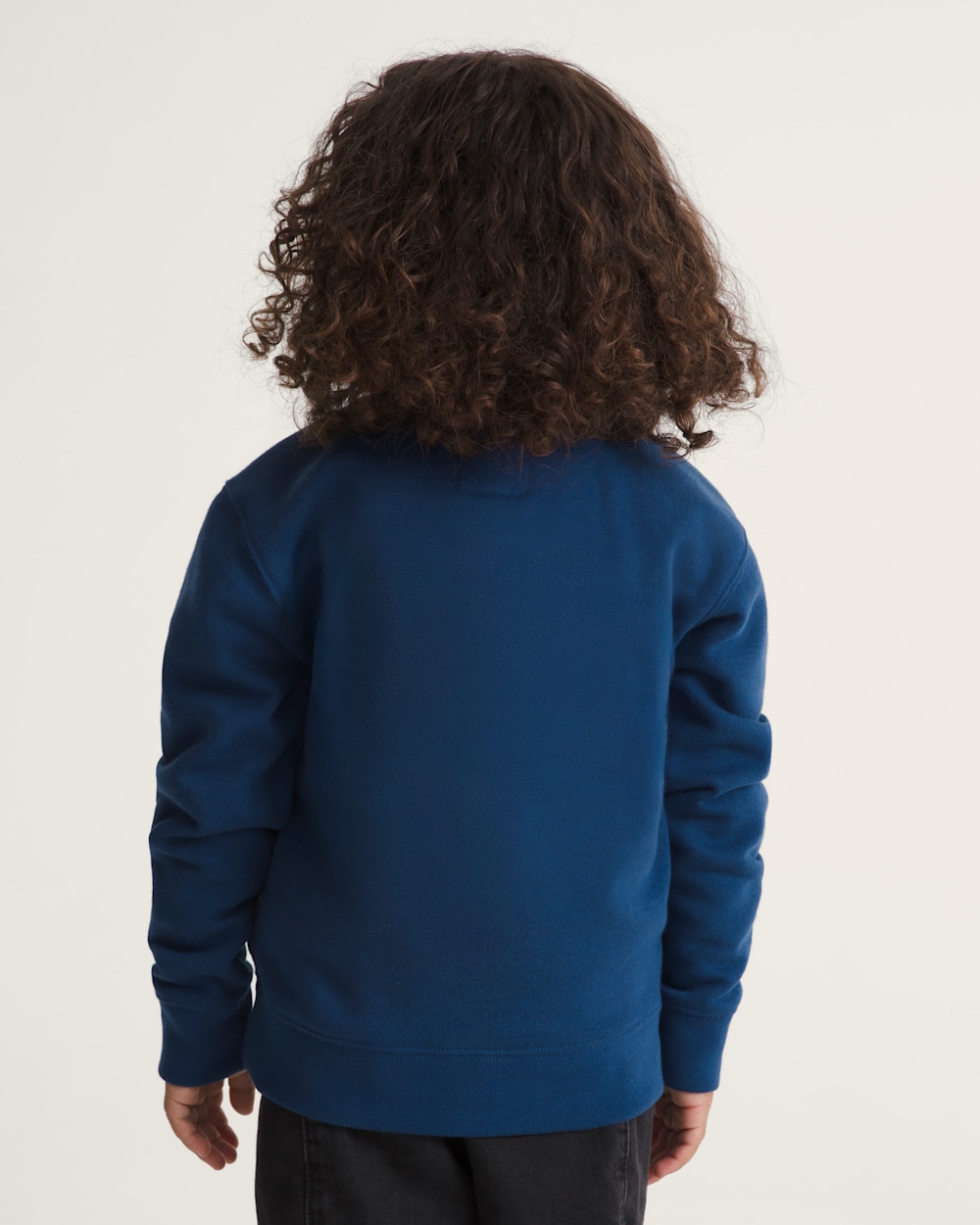 Little Kids Stretch Logo Crew Sweatshirt - Image 4