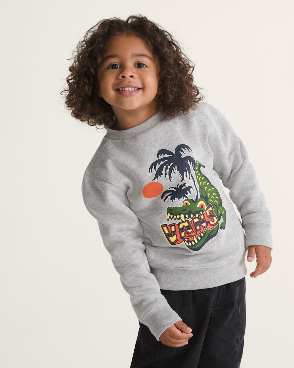 Little Kids Wise Croc Crew Sweatshirt - Image 3