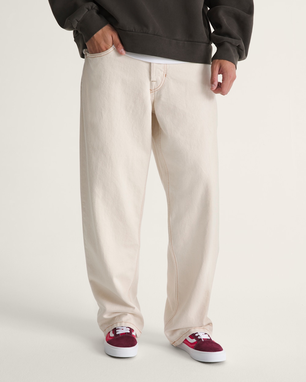 Premium Check-5 Loose Denim Pants