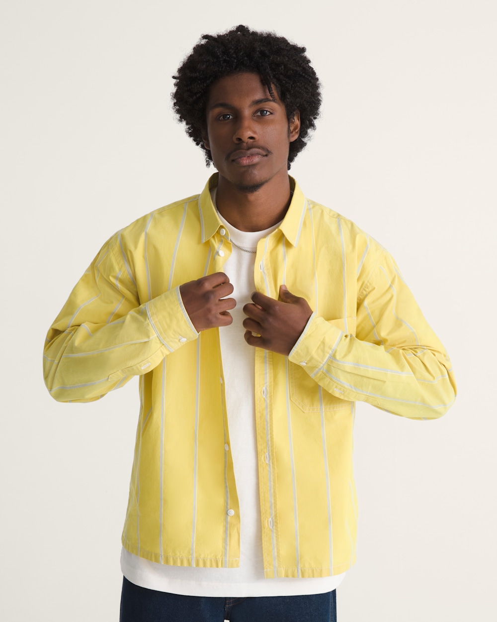 Striped Oxford Long Sleeve Shirt - Image 3