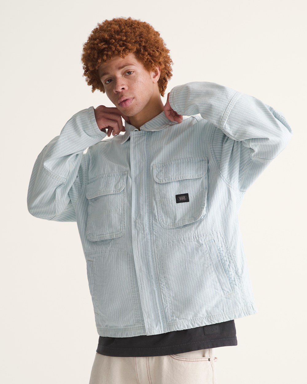 Umber Denim Stripe Jacket - Image 3