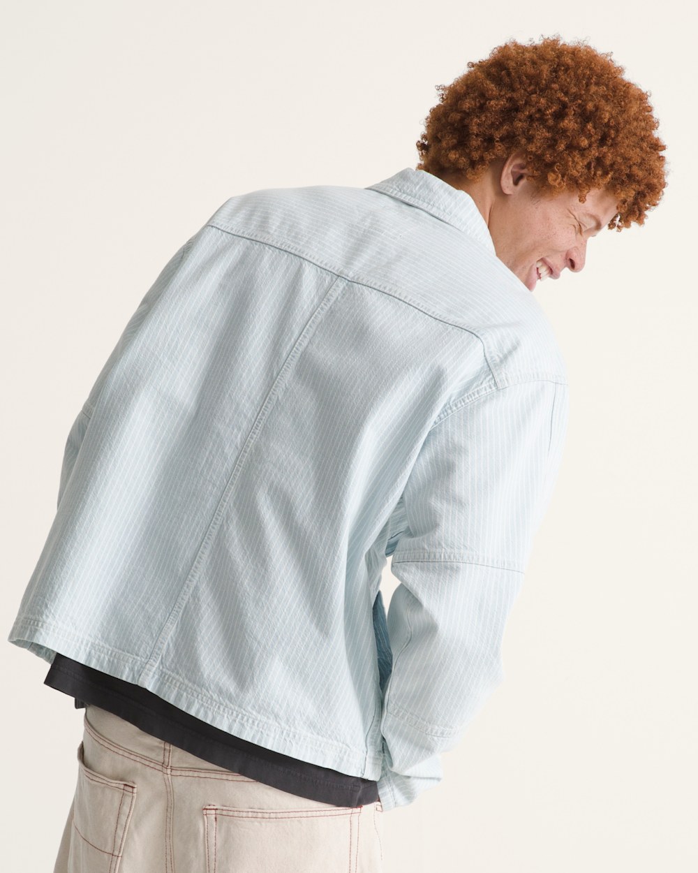 Umber Denim Stripe Jacket - Image 4