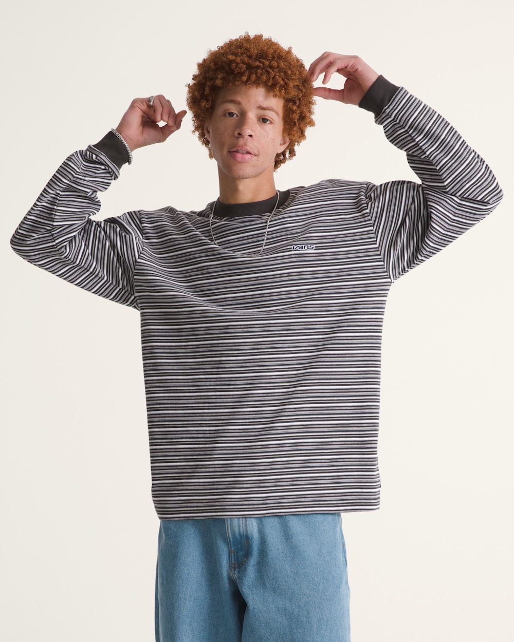 Wesley Stripe Long Sleeve Knit Shirt - Image 4