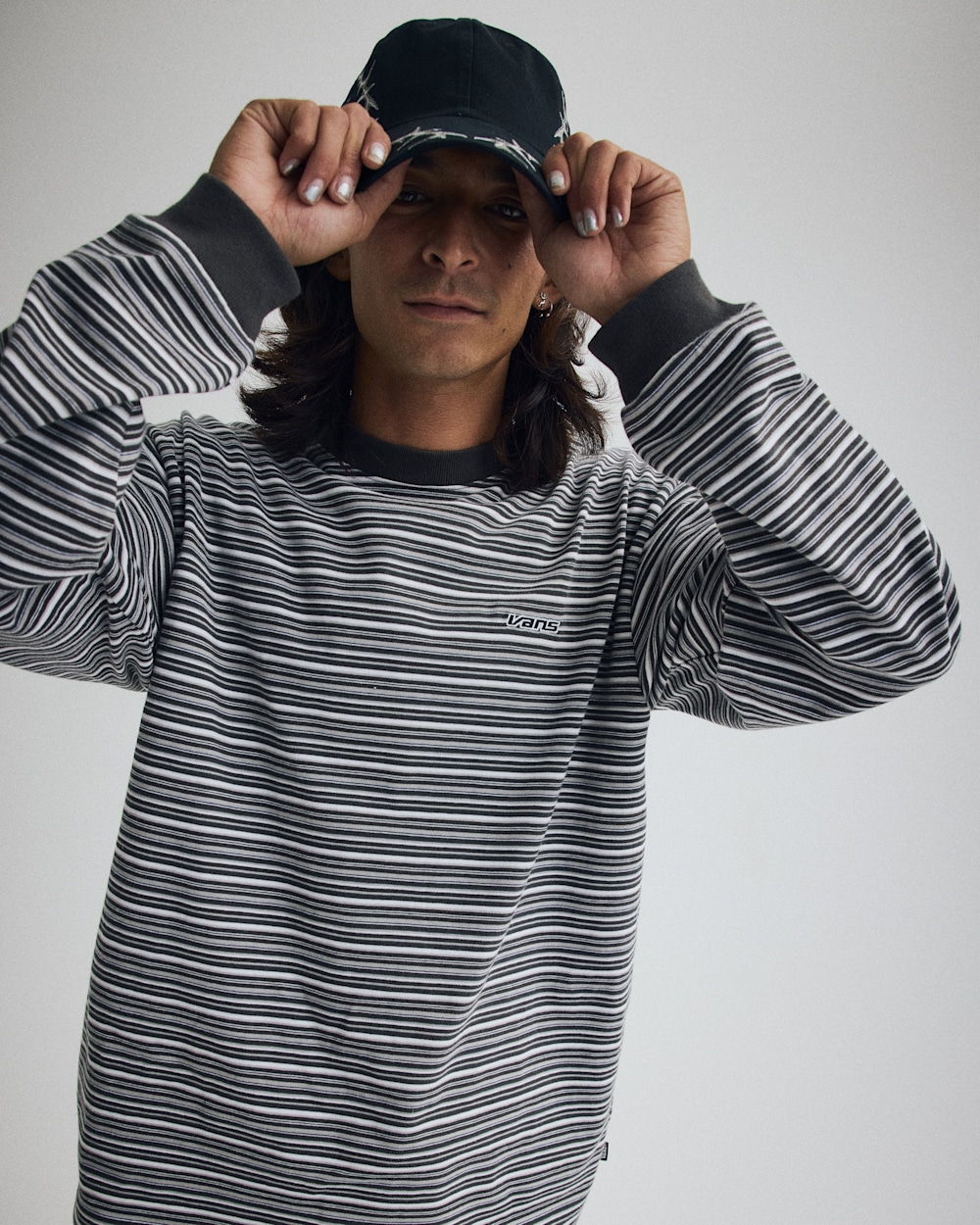 Wesley Stripe Long Sleeve Knit Shirt